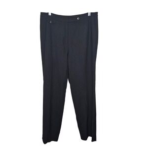 Ralph Lauren Petite Black Wool Blend Dress Pants Womens Size 12 Petite Tailored
